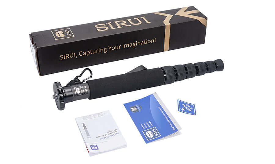 SIRUI AM-326M Carbon Fibre Monopod with Carabiner and Compass - Image 5